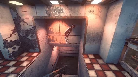 Stairwell in the Seaside Boardwalk development update