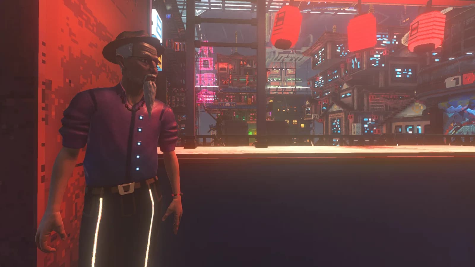 Banor at a counter in the October development update