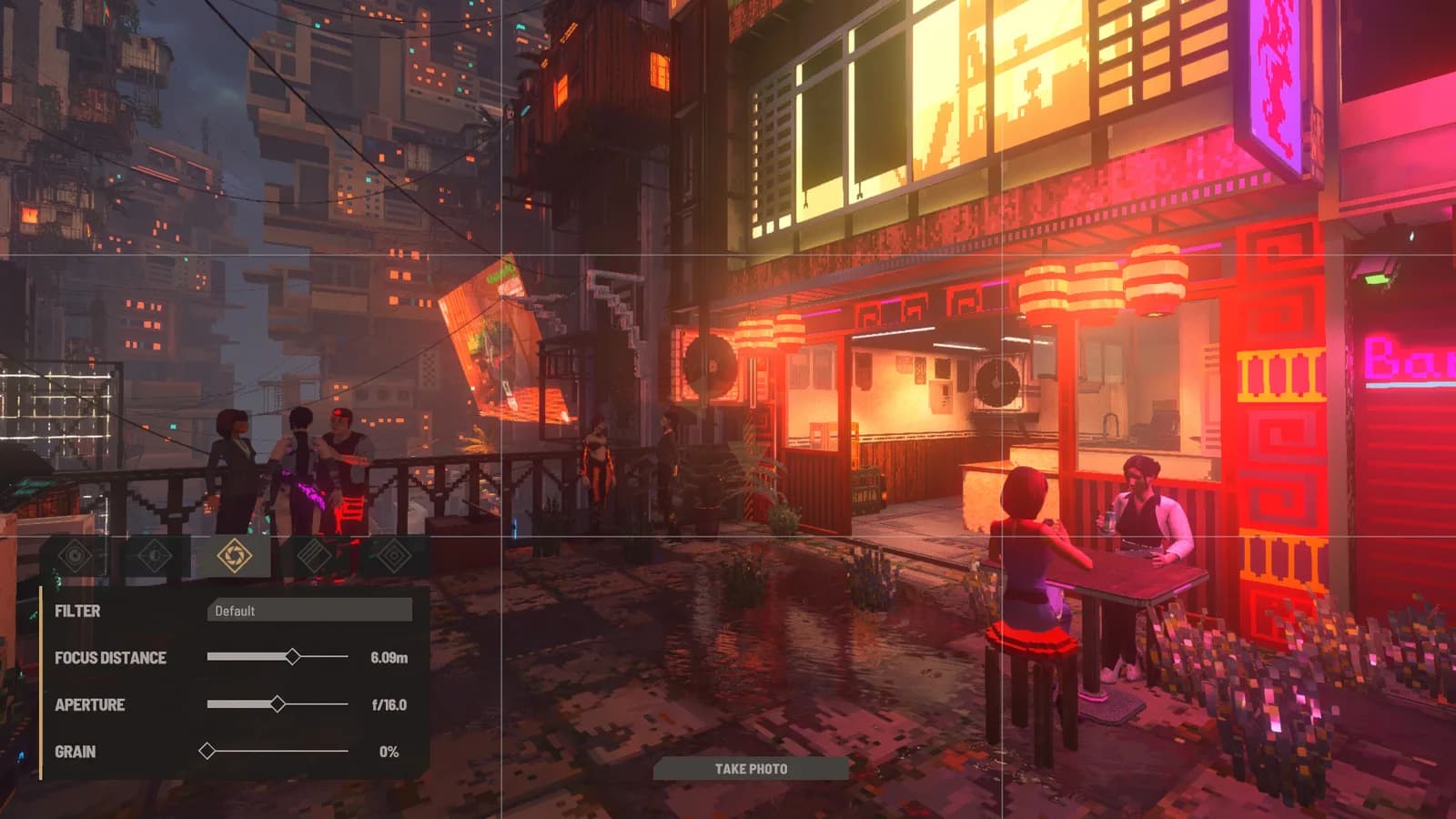 Street near a restaurant in the October development update